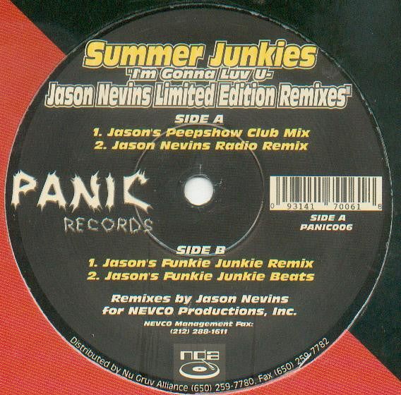 Summer Junkies - I'm Gonna Luv U - Jason Nevins Limited Edition Remixes