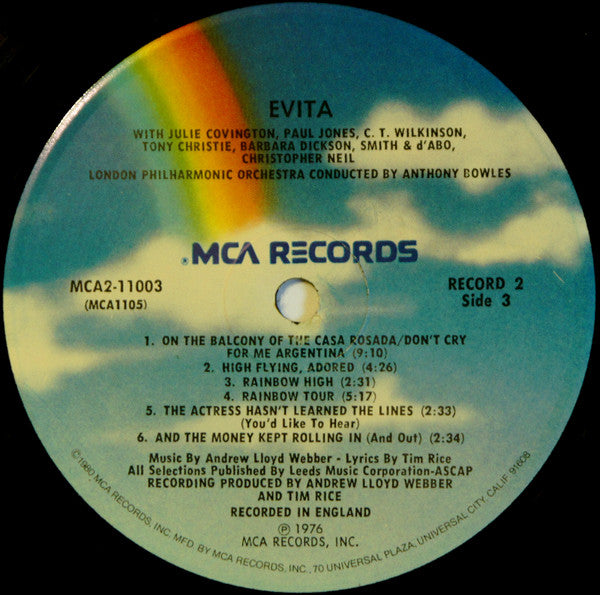 Andrew Lloyd Webber And Tim Rice - Evita