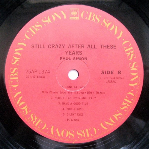 Paul Simon - Still Crazy After All These Years