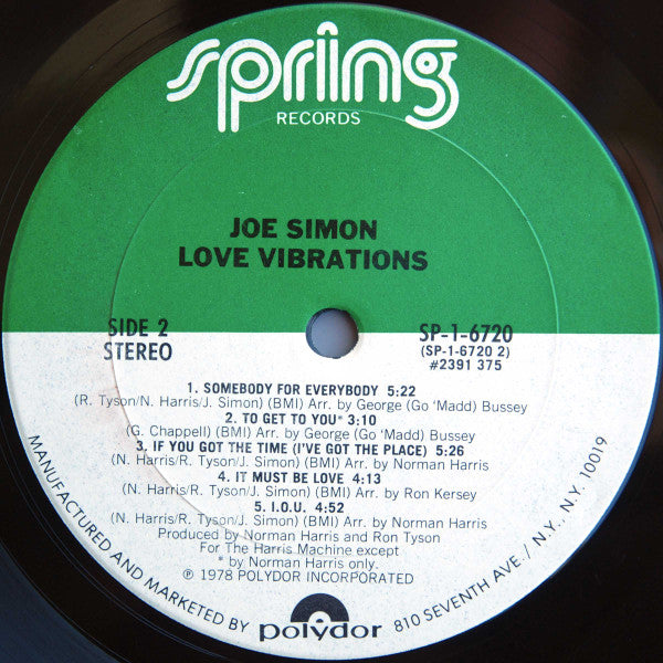 Joe Simon - Love Vibrations