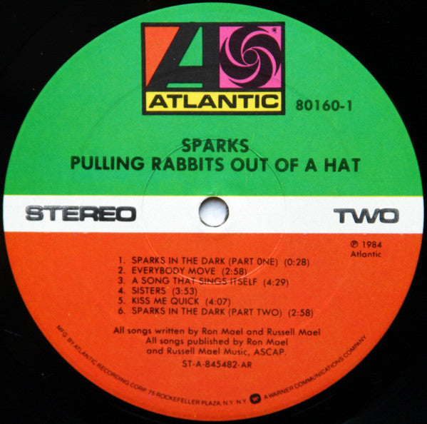 Sparks - Pulling Rabbits Out Of A Hat