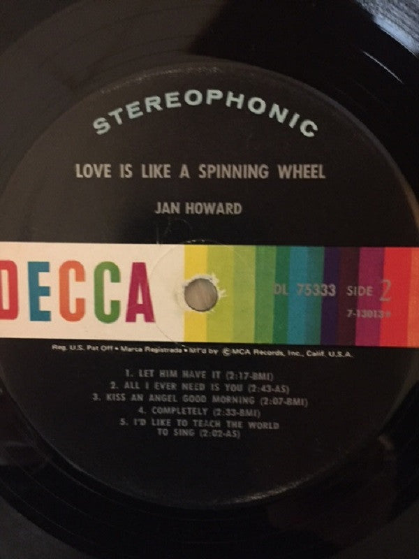 Jan Howard - Love Is Like A Spinning Wheel