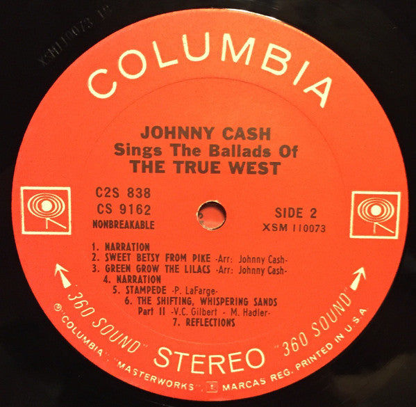 Johnny Cash - Sings The Ballads Of The True West
