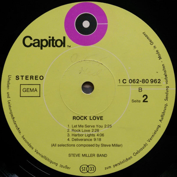 Steve Miller Band - Rock Love