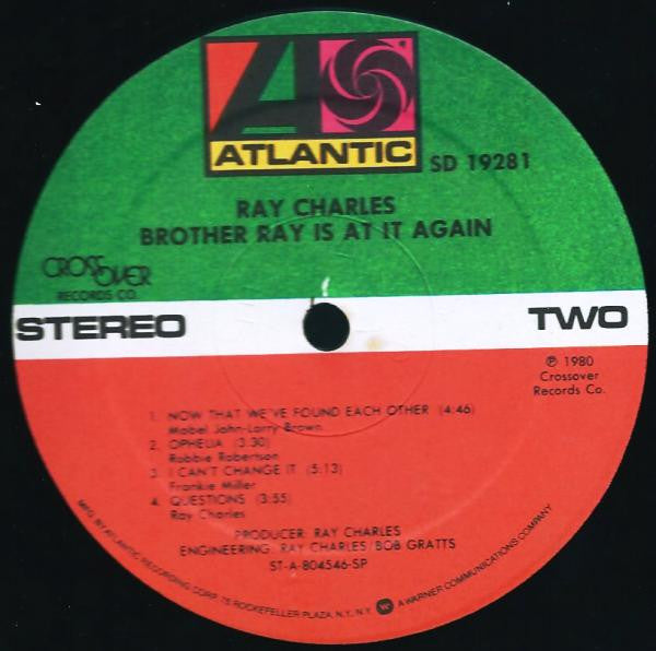 Ray Charles - Brother Ray Is At It Again!