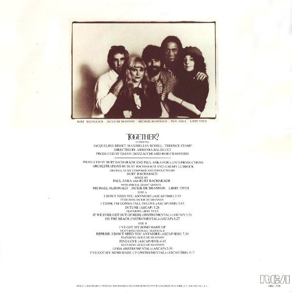 Burt Bacharach - Together? (Original Soundtrack Recording)