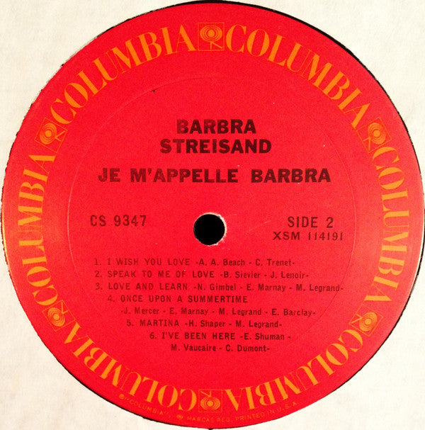 Barbra Streisand - Je m'appelle Barbra