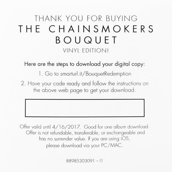 Chainsmokers, The - Bouquet