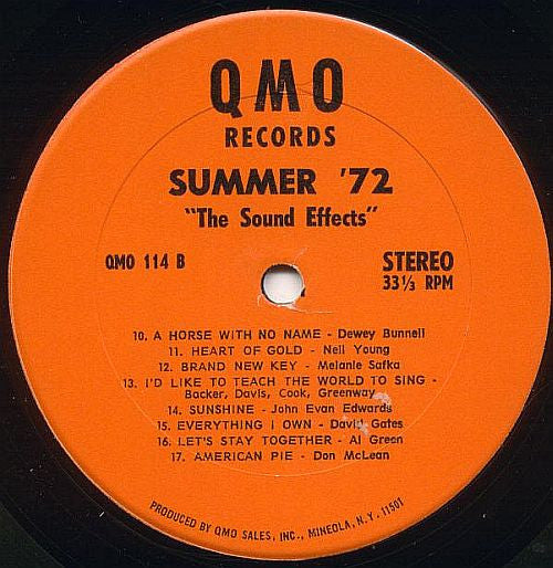 Sound Effects, The - Summer '72