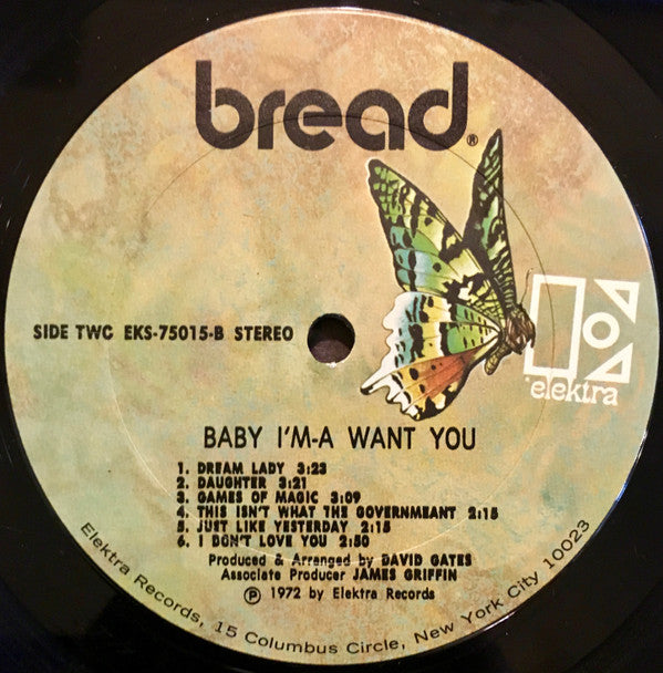 Bread - Baby I'm-A Want You