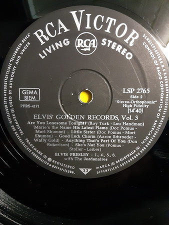 Elvis Presley - Elvis' Golden Records, Volume 3