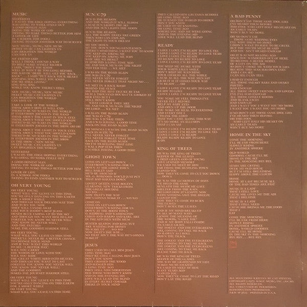 Cat Stevens - Buddha And The Chocolate Box