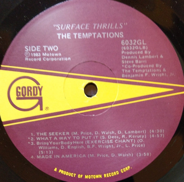Temptations, The - Surface Thrills