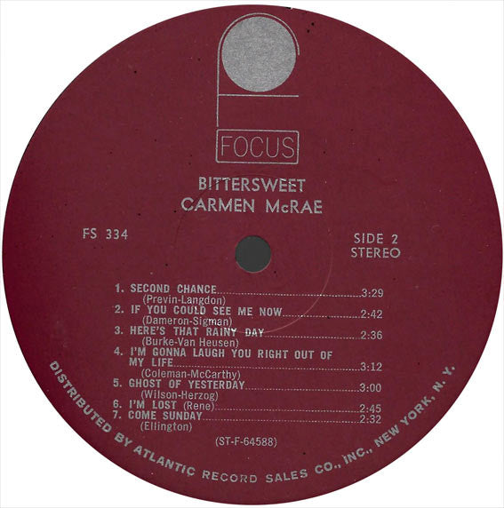 Carmen McRae - Bittersweet