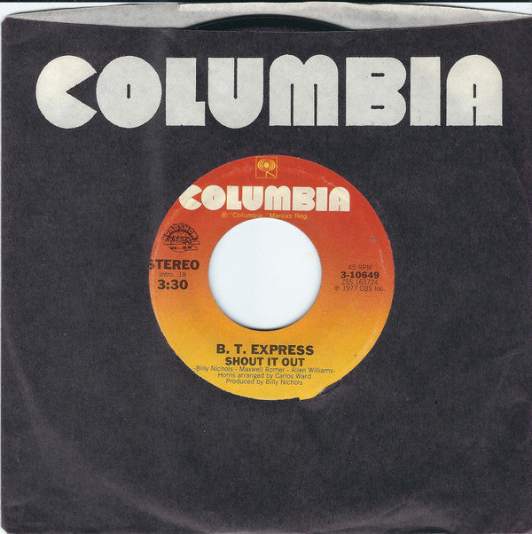 Shout It Out / Ride On B.T.