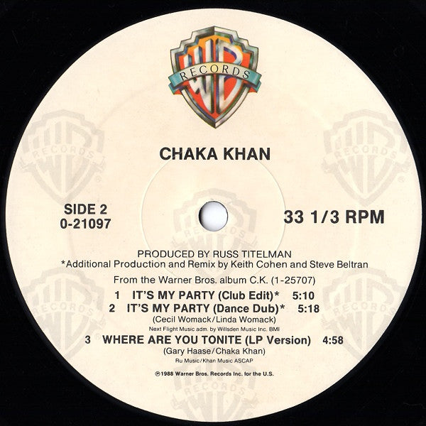 Chaka Khan - It's My Party