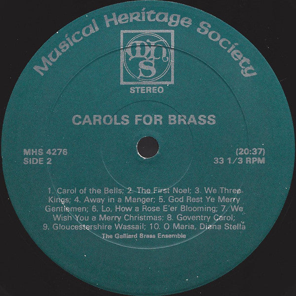 Galliard Brass Ensemble, The - Carols For Brass