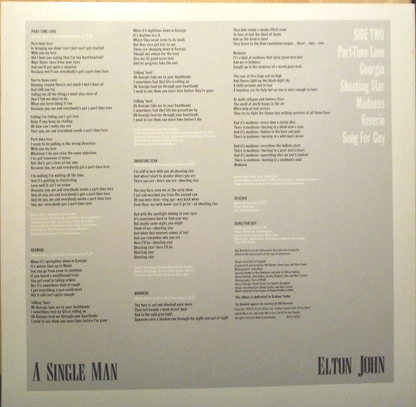 Elton John - A Single Man