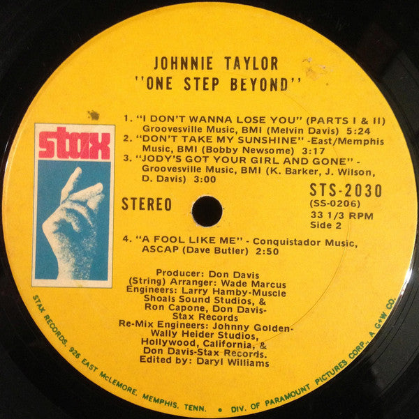 Johnnie Taylor - One Step Beyond