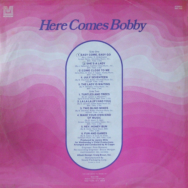 Bobby Sherman - Here Comes Bobby