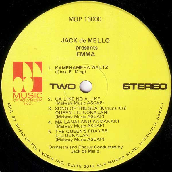 Emma Veary - Jack de Mello Presents Emma
