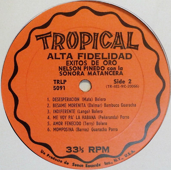 Nelson Pinedo Con La Sonora Matancera - Exitos de Oro