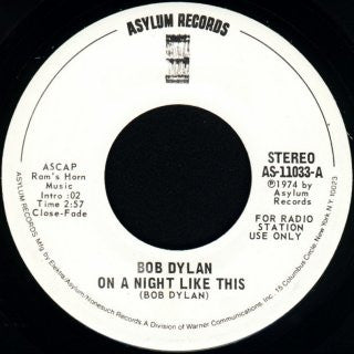 Bob Dylan - On A Night Like This (Stereo) / On A Night Like This (Mono)