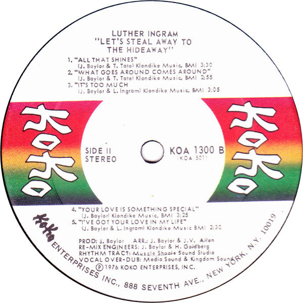 Luther Ingram - Let's Steal Away To The Hideaway