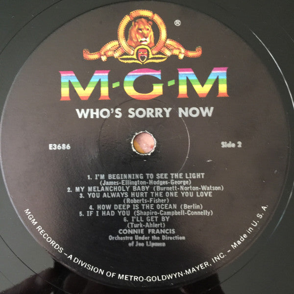 Connie Francis - Who's Sorry Now