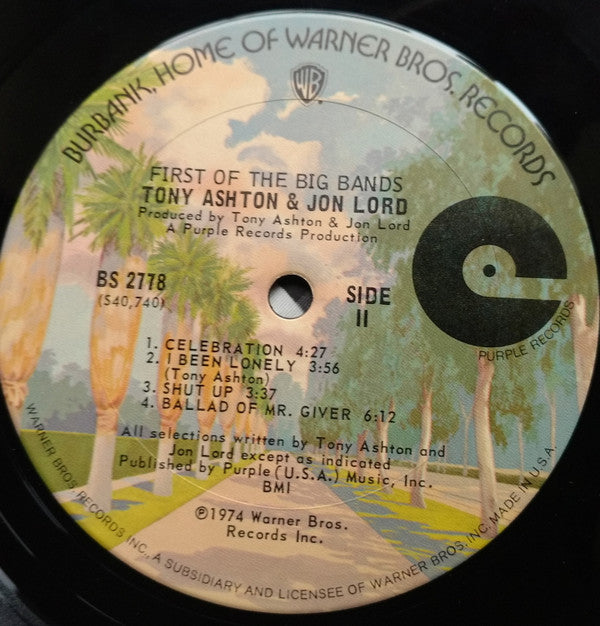 Ashton & Lord - First Of The Big Bands