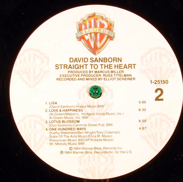 David Sanborn - Straight To The Heart
