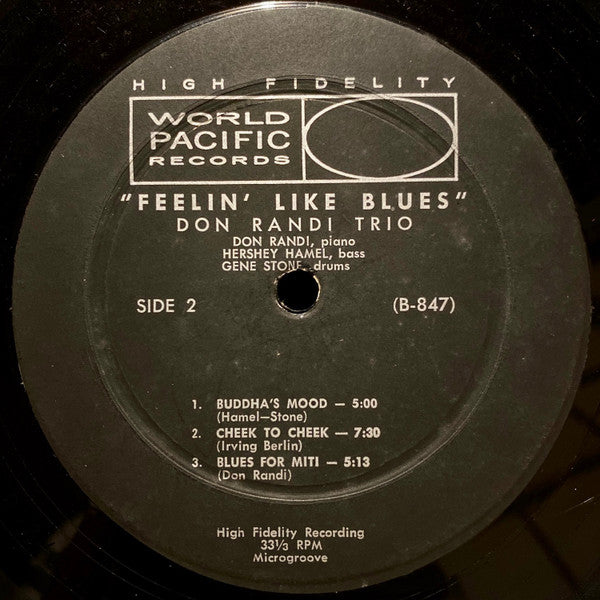 Don Randi Trio - Feelin' Like Blues