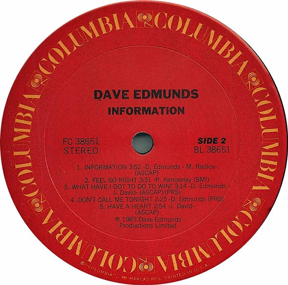 Dave Edmunds - Information