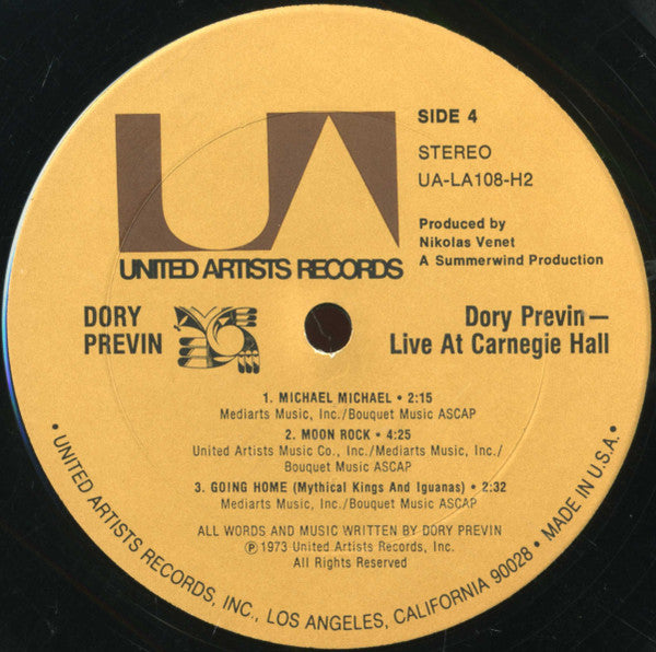 Dory Previn - Live At Carnegie Hall