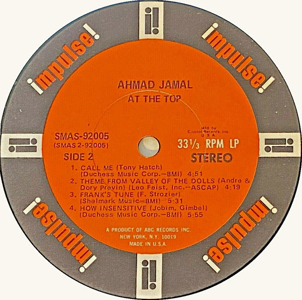 Ahmad Jamal - At The Top: Poinciana Revisited