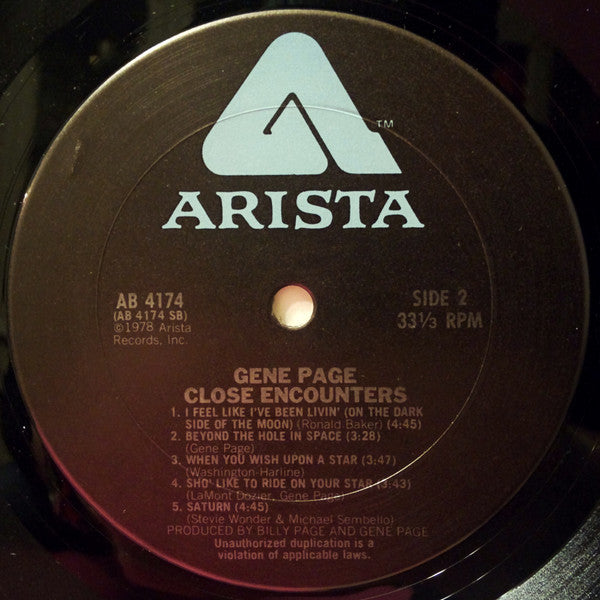 Gene Page - Close Encounters