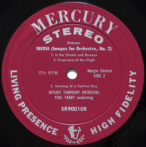 Paul Paray Conducts Claude Debussy, Detroit Symphony Orchestra - La Mer / Iberia