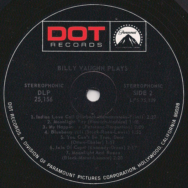Billy Vaughn Plays