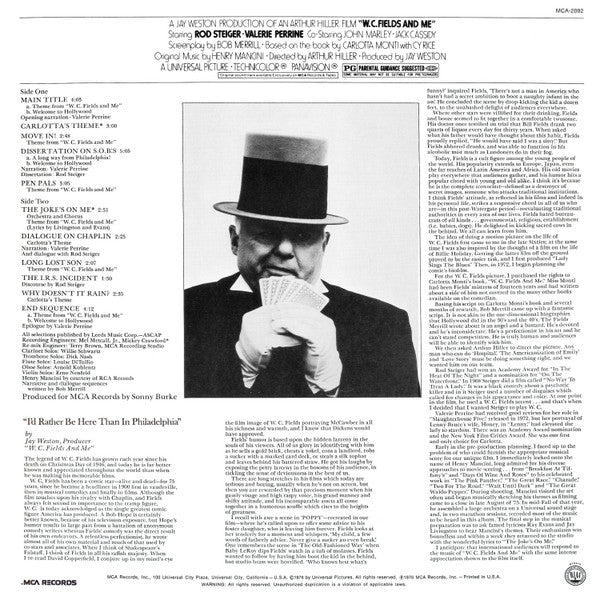 Henry Mancini - W. C. Fields And Me