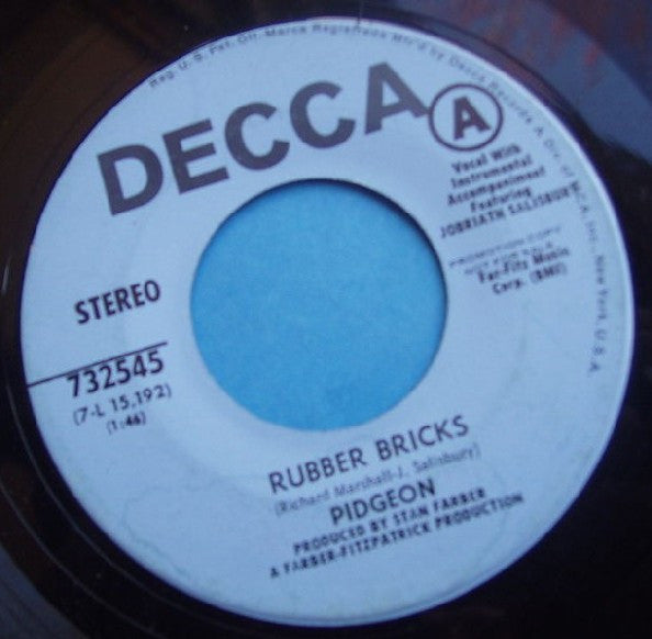 Pidgeon - Rubber Bricks / Prison Walls