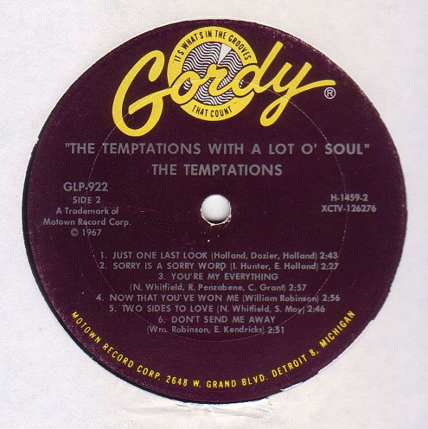 Temptations, The - With A Lot O' Soul