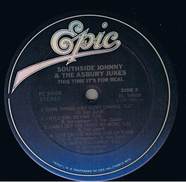 Southside Johnny & The Asbury Jukes - This Time It's For Real