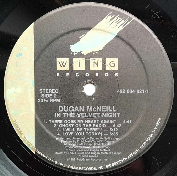 Dugan McNeill - In The Velvet Night