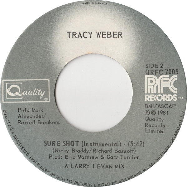 Tracy Weber - Sure Shot