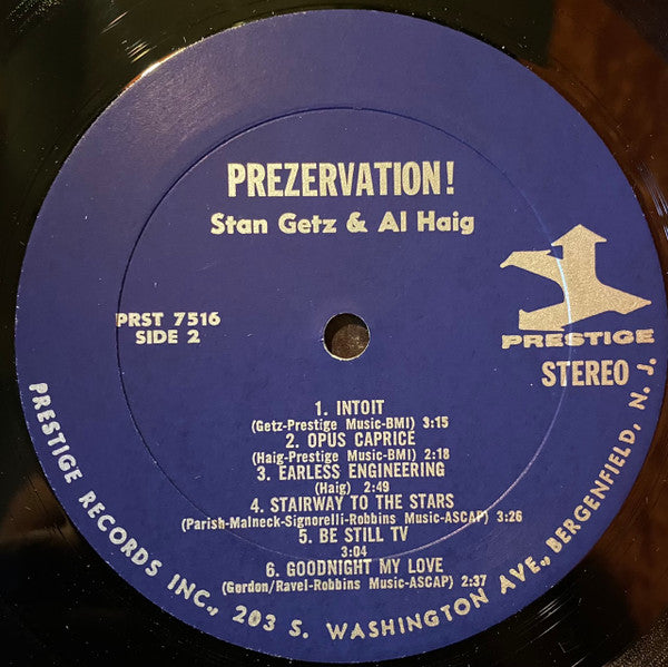Stan Getz With Al Haig - Prezervation