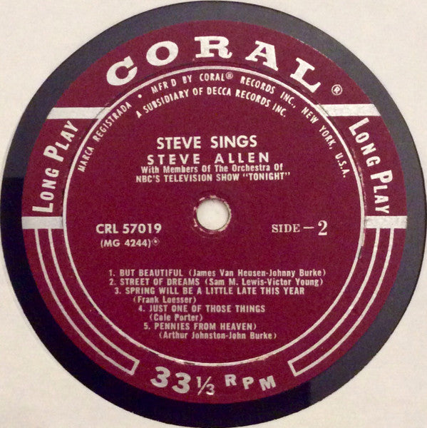 Steve Allen - Steve Sings