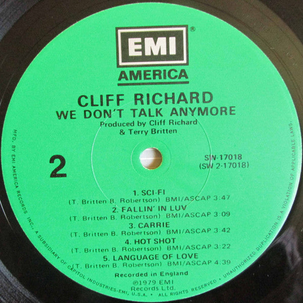 Cliff Richard - We Don't Talk Anymore