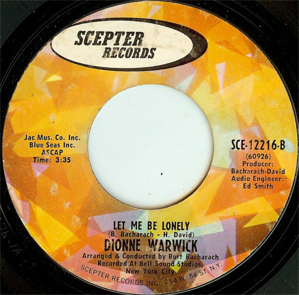 Do You Know The Way To San José / Let Me Be Lonely