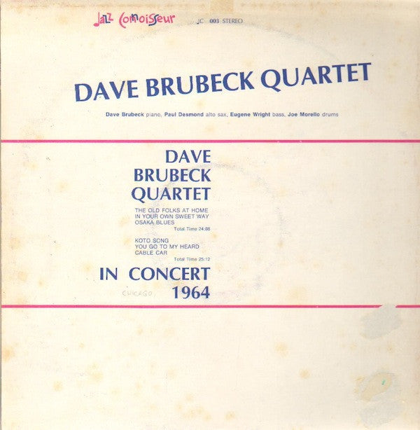 Dave Brubeck Quartet, The - In Concert 1964