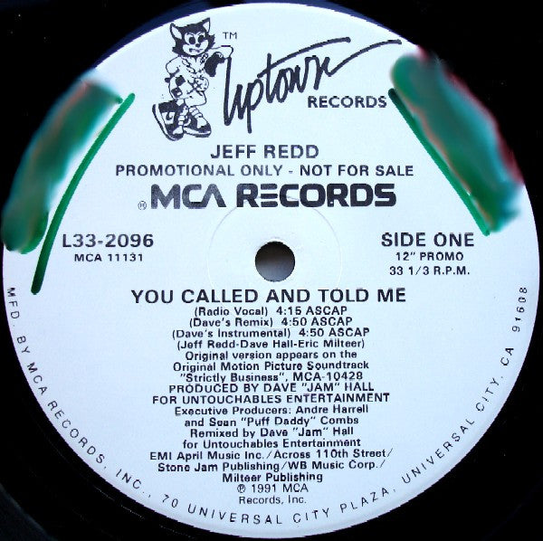 Jeff Redd - You Called And Told Me